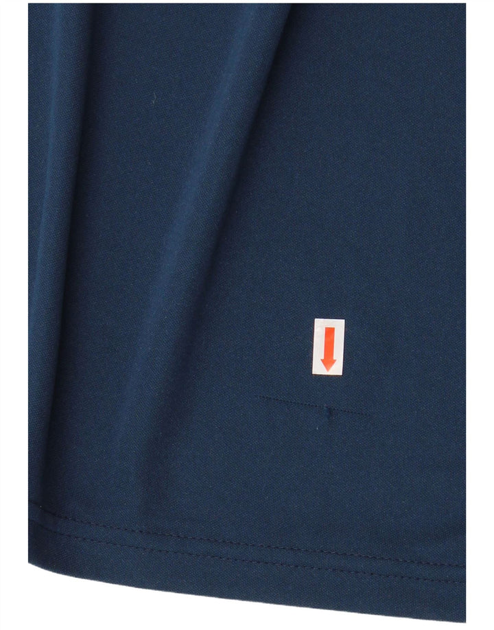 Tricou ADIDAS Climalite pentru bărbați Top Mediu Bleumarin Poliester Colorblock