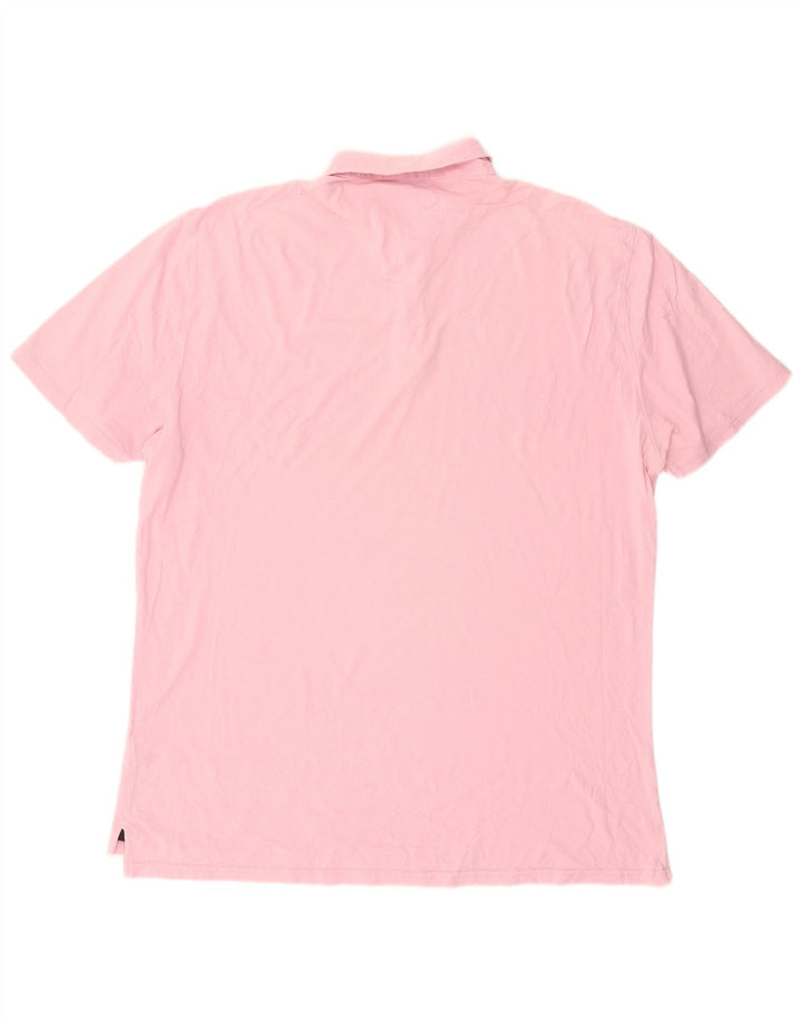 Tricou polo Massimo Dutti pentru bărbați, bumbac roz 2XL