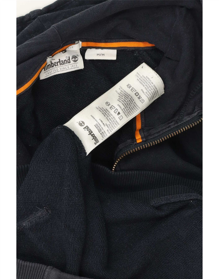 Pulover Timberland pentru bărbați, cu fermoar, bumbac, albastru, mediu