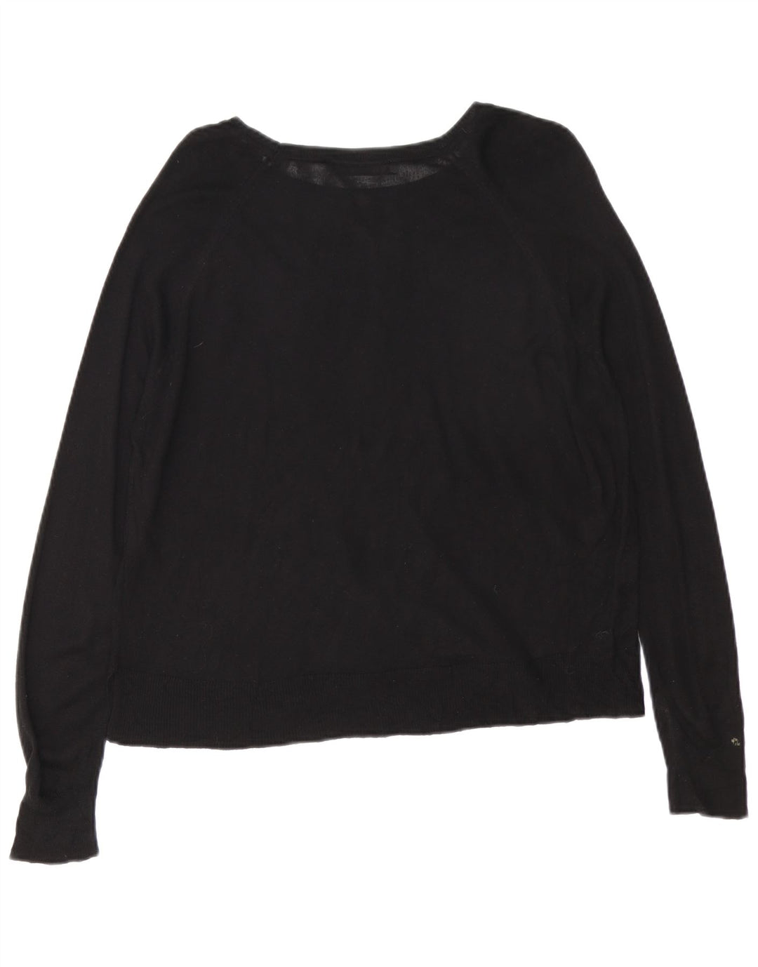 Pulover pentru femeie cu gât de barcă Zara UK 14 Medium Negru