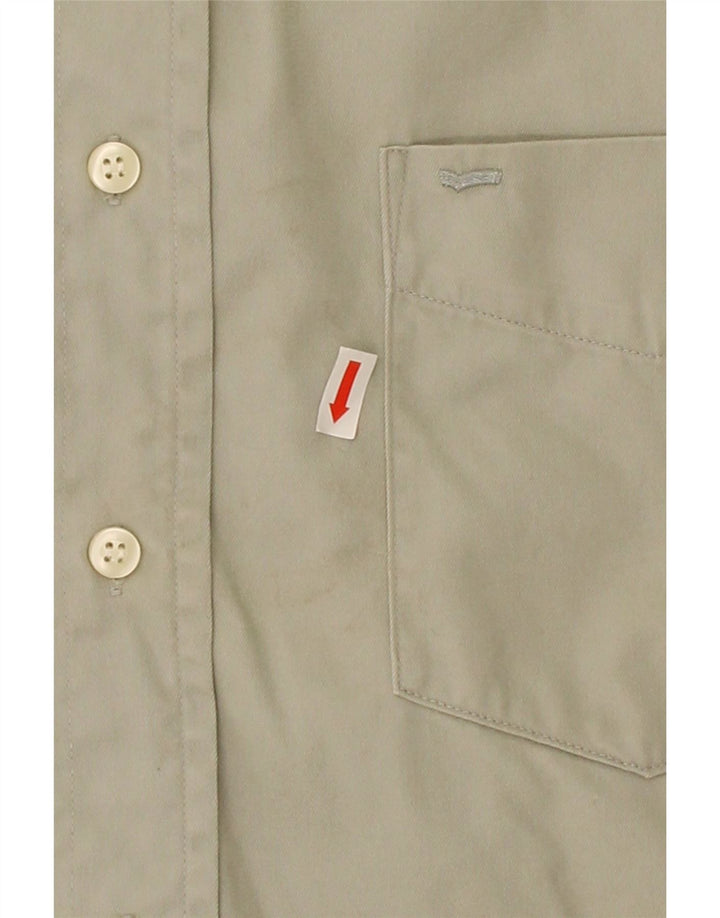 GAS Mens Shirt Medium Grey Cotton Vintage Gas and Second-Hand Gas from Messina Hembry 