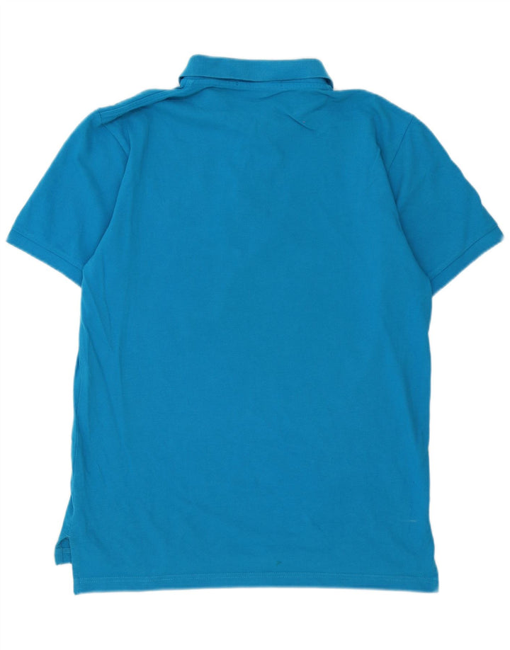 U.S. Polo Assn. Tricou polo pentru bărbați, bumbac albastru mediu