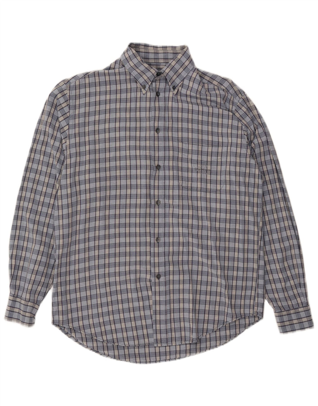 Cămașă pentru bărbați CALVIN KLEIN JEANS, viscoză mare cu carouri albastre