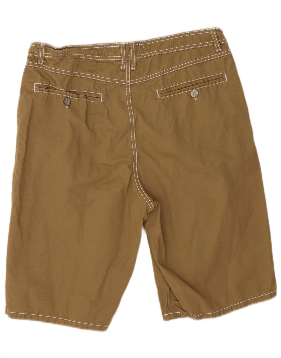 BKE Mens Standard Fit Chino Shorts W33 Medium Khaki Cotton