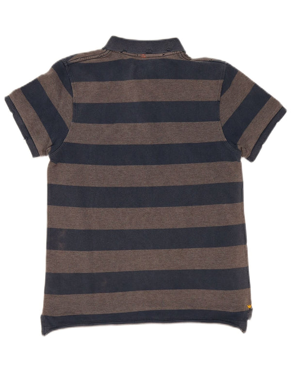 Sun68 Tricou Polo Băieți 11-12 Ani Bumbac cu dungi gri