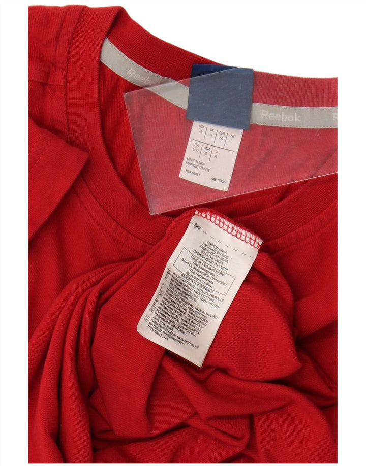 Tricou pentru bărbați Reebok Top Medium Red Bumbac