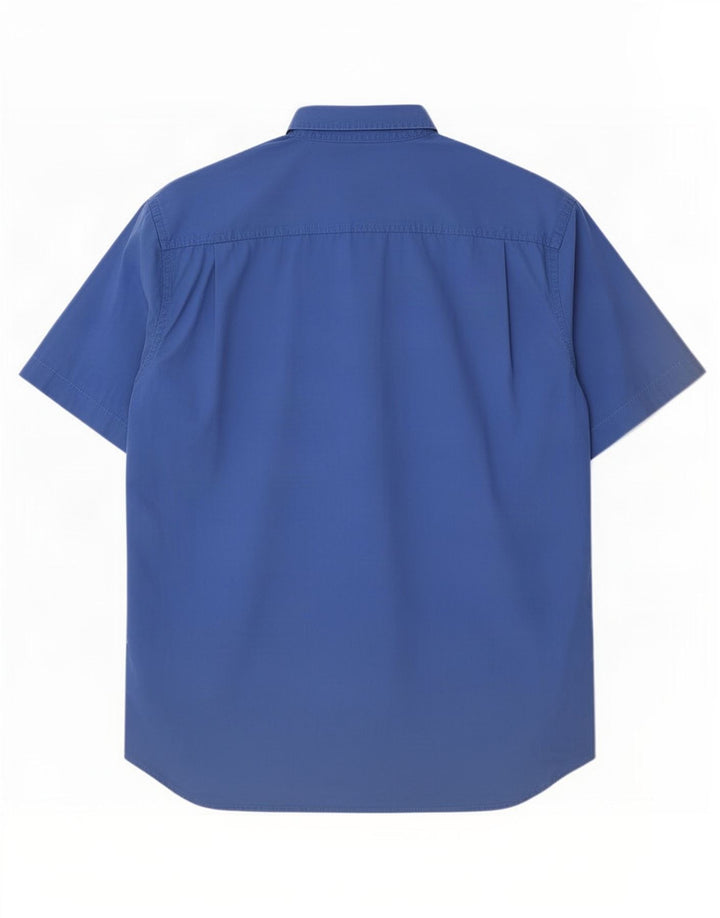 Cămașă cu mânecă scurtă pentru bărbați Think Pink 2XL Albastru
