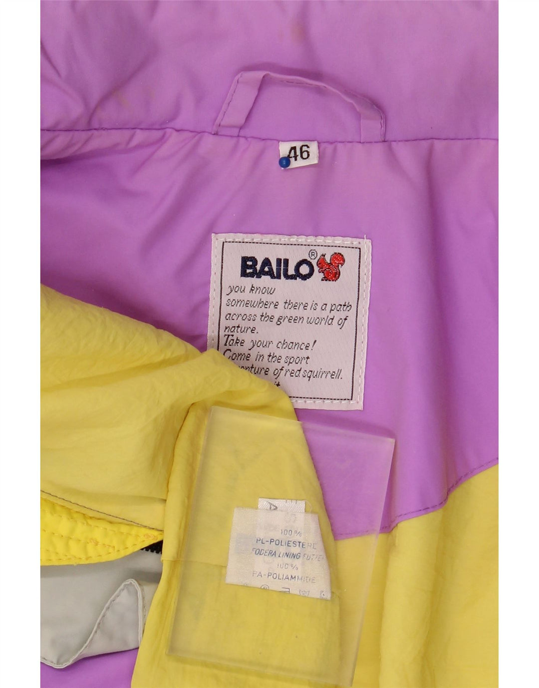 Jachetă de vânt pentru bărbați Bailo IT 46, mov, poliester color bloc