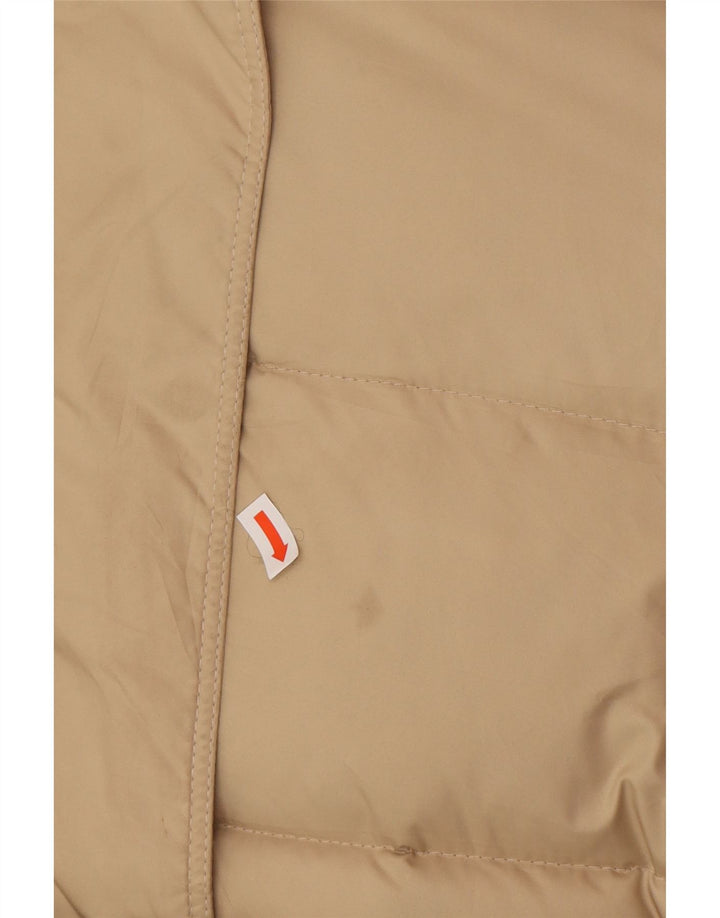 Palton căptușit cu glugă BURBERRY pentru femei UK 12 Medium Bej Clasic