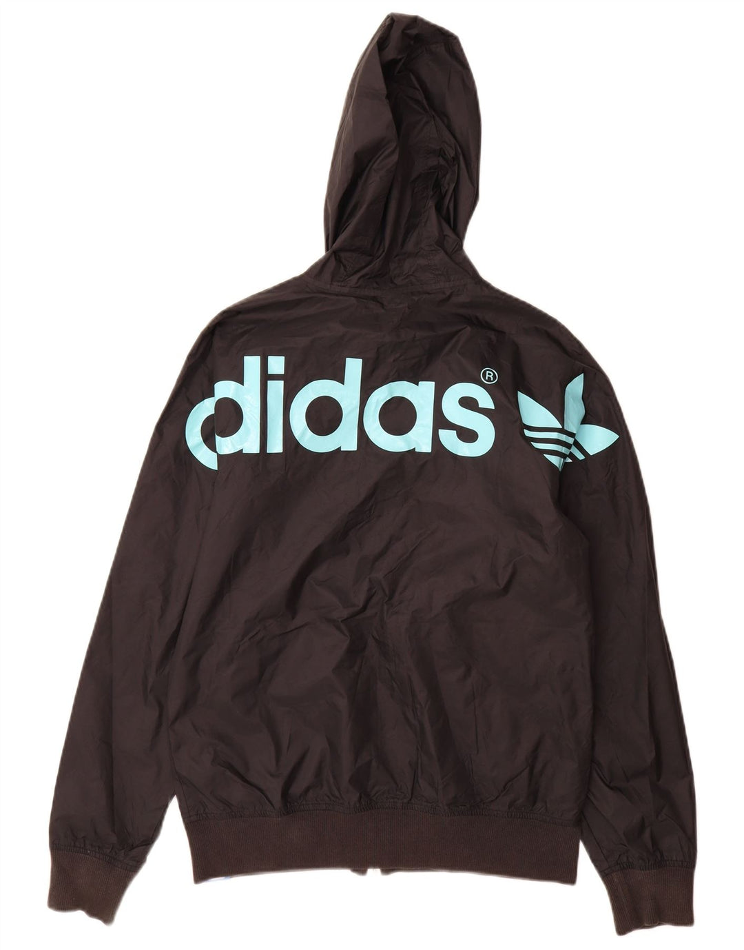 Jachetă de trening cu glugă grafică Adidas pentru bărbați XS poliester negru