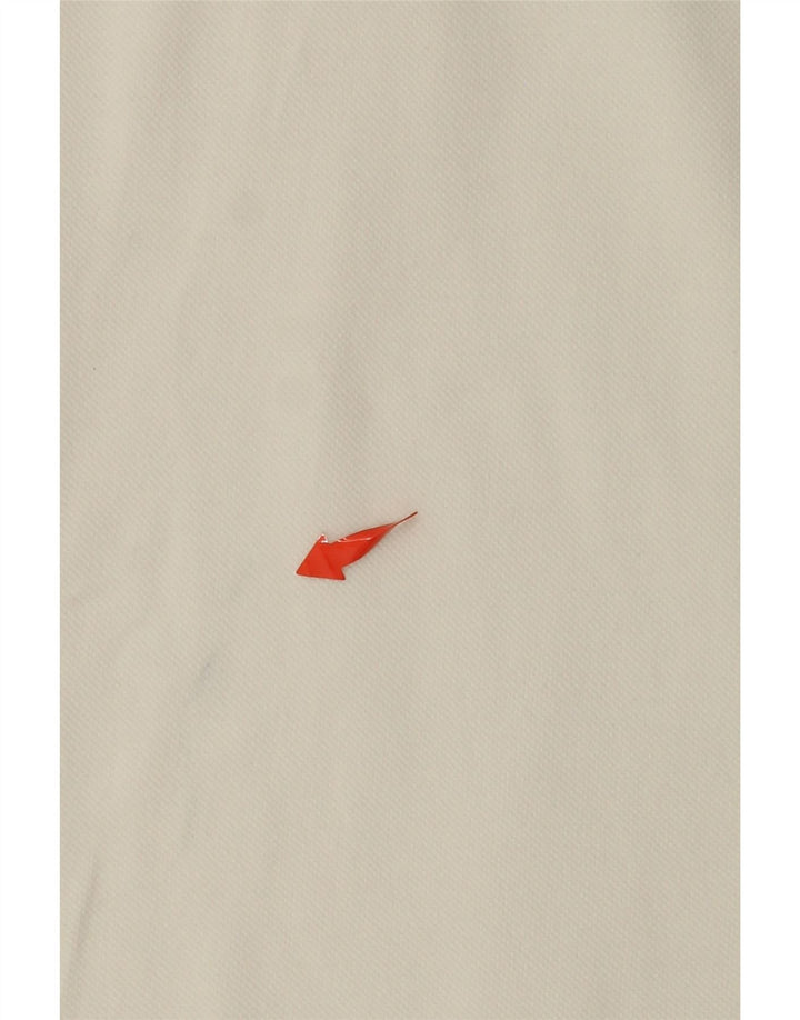 KAPPA Tricou polo fără mâneci pentru femei UK 12 Bumbac alb mediu