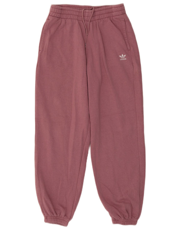 Pantaloni de trening Adidas pentru femei Joggeri UK 12/14 Bumbac roz mediu
