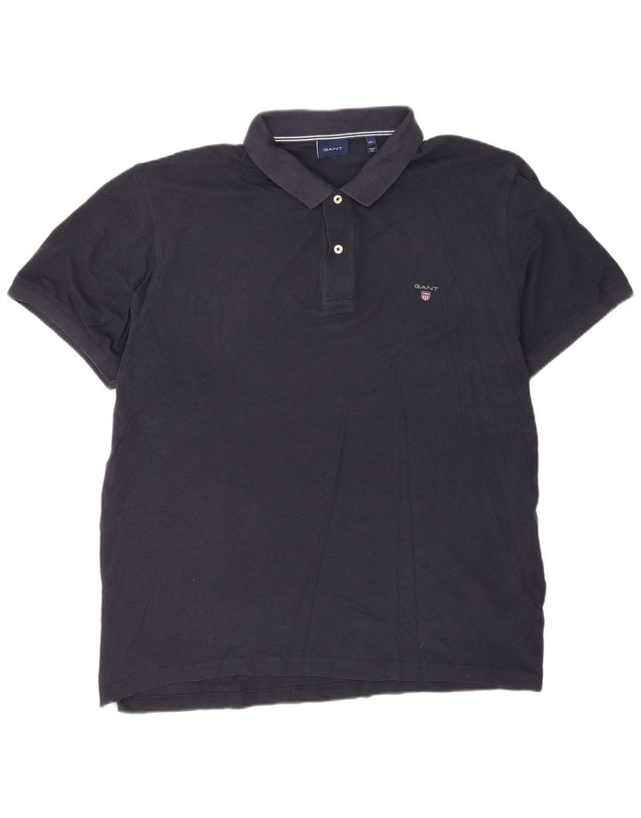 Cămașă polo pentru bărbați Gant 3XL, bumbac bleumarin