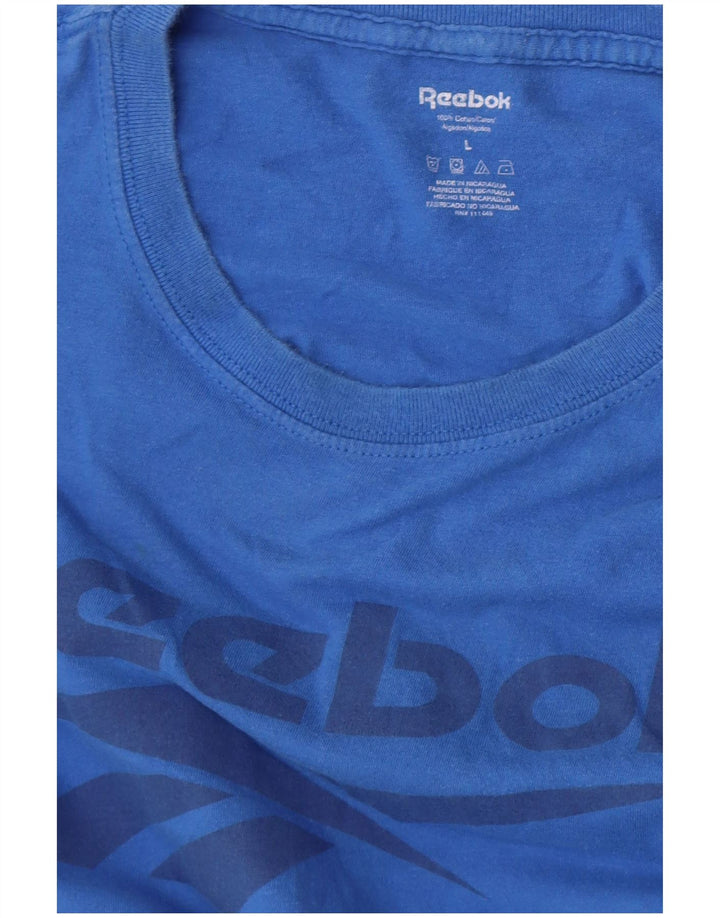 Tricou grafic pentru bărbați Reebok Top Large Blue