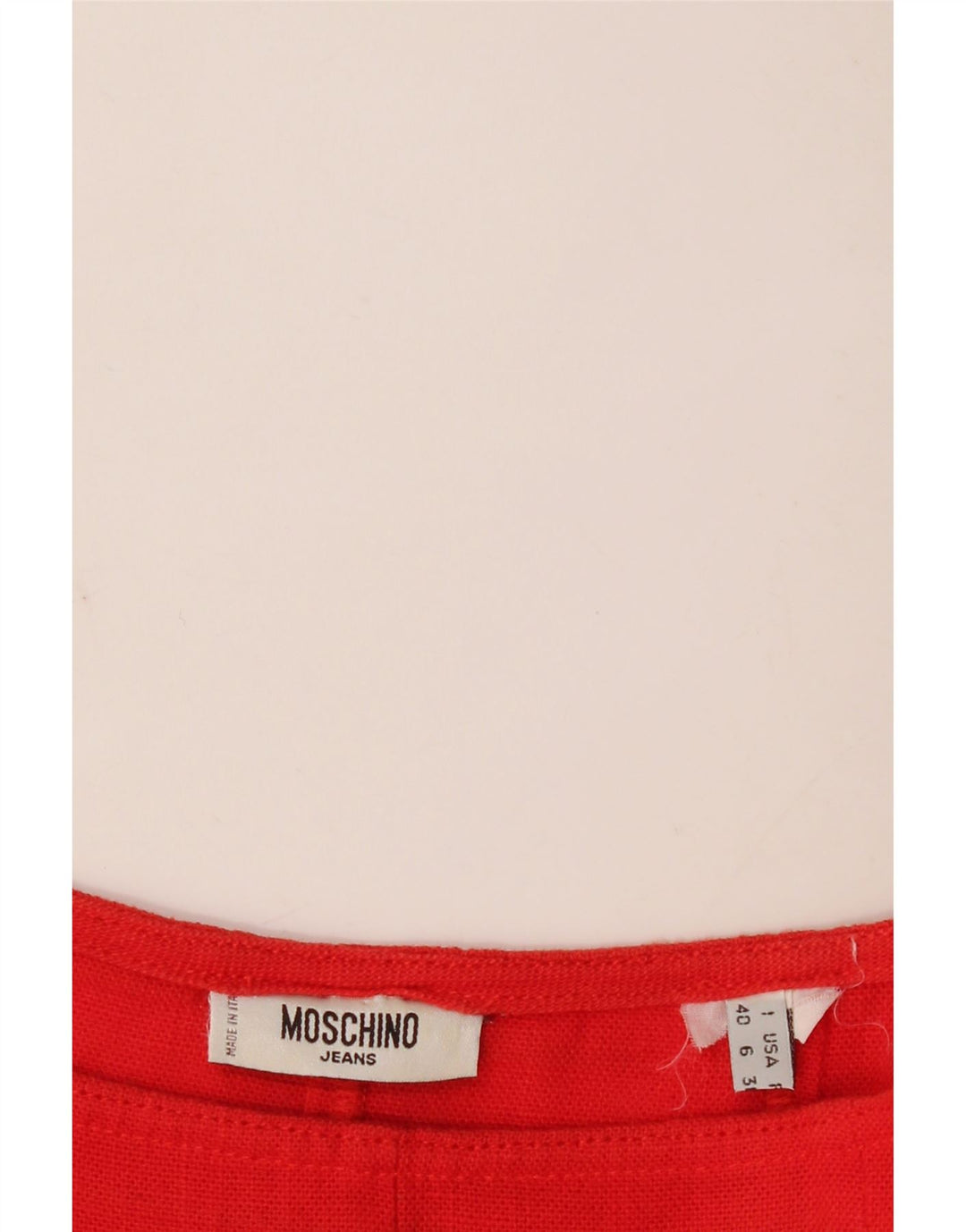 Fusta evazată pentru femei Moschino IT 40 Small W28 Red