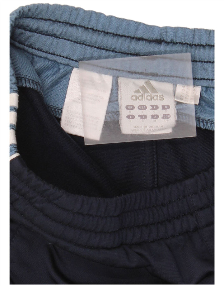 Pantaloni de trening Adidas pentru bărbați, mici, bleumarin, poliester color bloc