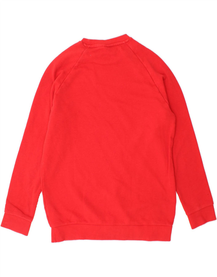 ADIDAS Mens Sweatshirt Jumper Small Red Cotton Vintage Adidas and Second-Hand Adidas from Messina Hembry 