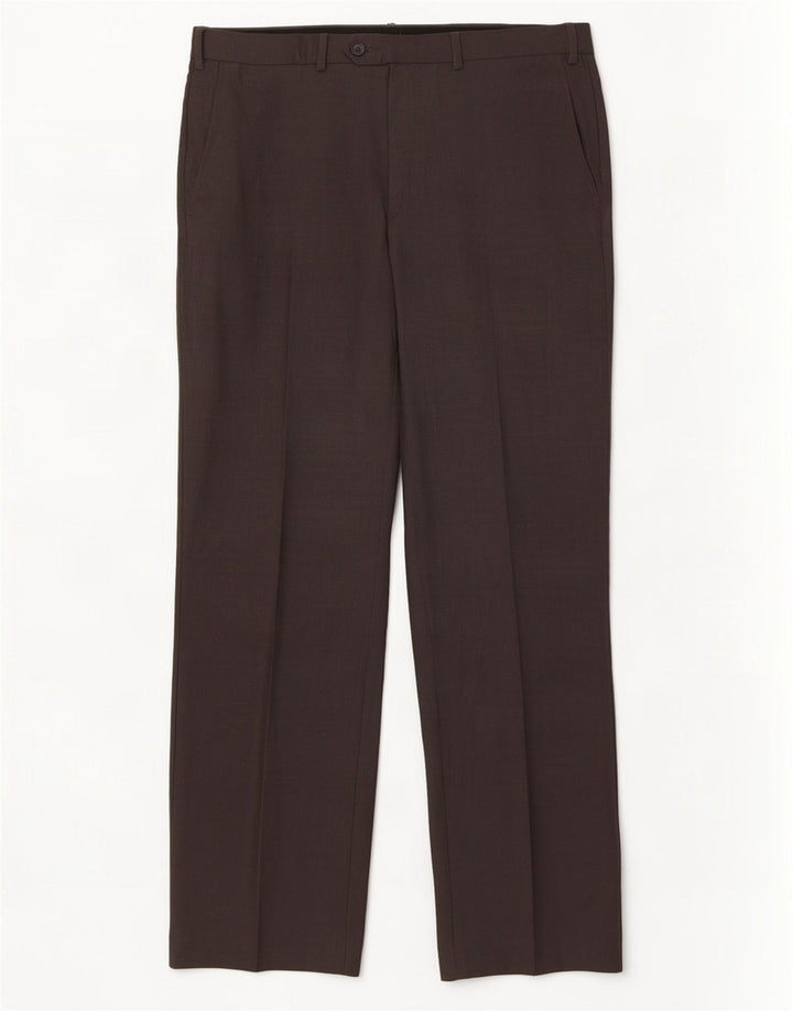 Marks & Spencer Pantaloni drepți pentru bărbați L36 L31 Lână gri