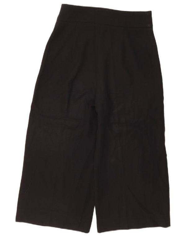 Pantaloni Capri pentru femei cu talie înaltă Zara Mici L26 L20 Negri