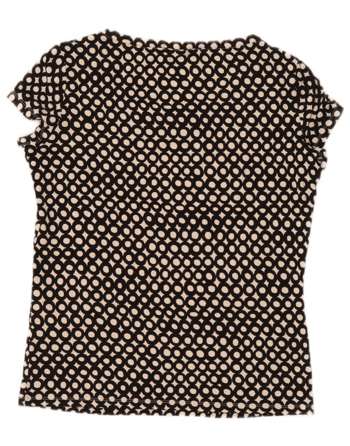 Bluză de weekend pentru femei Max Mara Top UK 10 Small Black Spotted Viscose