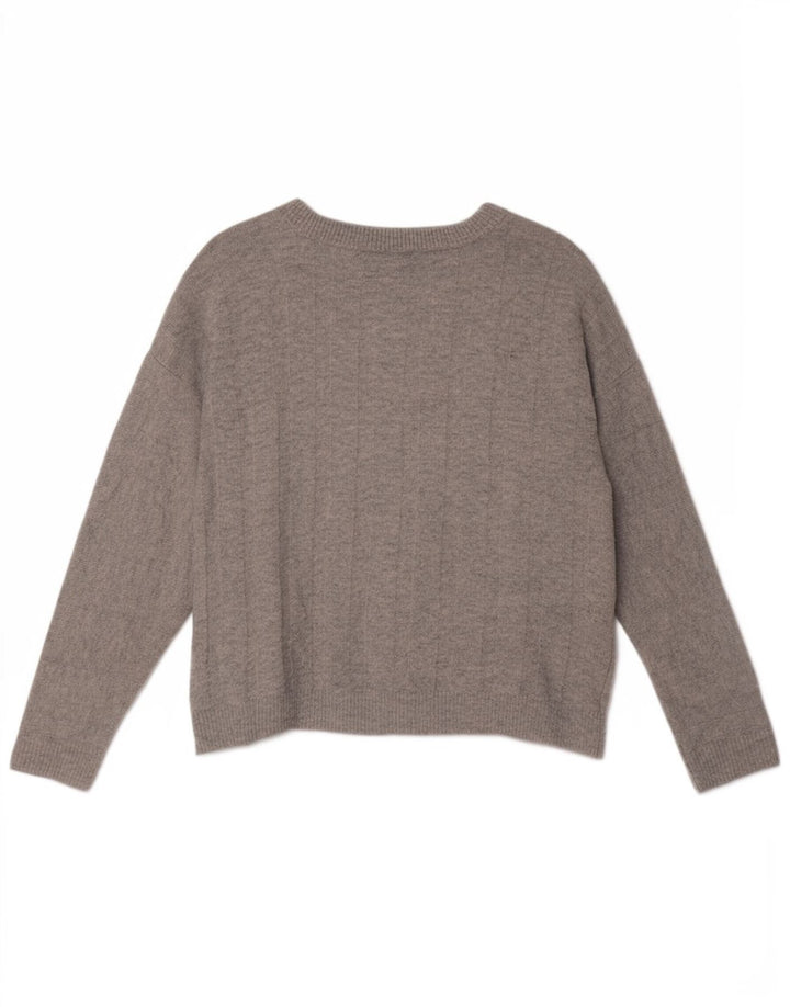 Marks & Spencer Pulover supradimensionat pentru femei cu gât de barcă UK 10 Small Gri