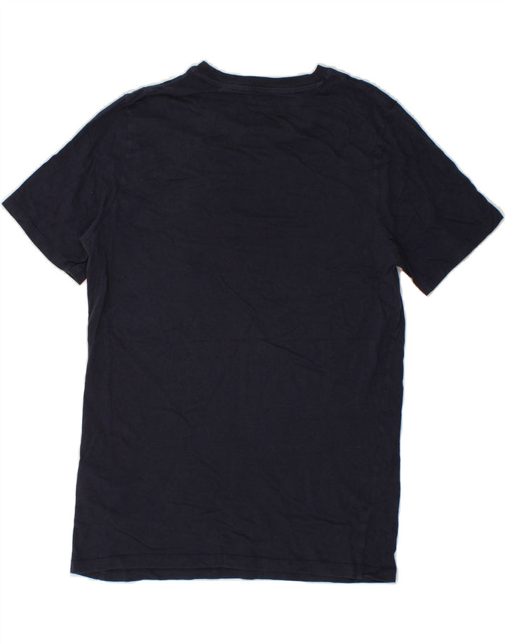 JACK & JONES Mens Graphic T-Shirt Top Medium Navy Blue Cotton Vintage Jack & Jones and Second-Hand Jack & Jones from Messina Hembry 