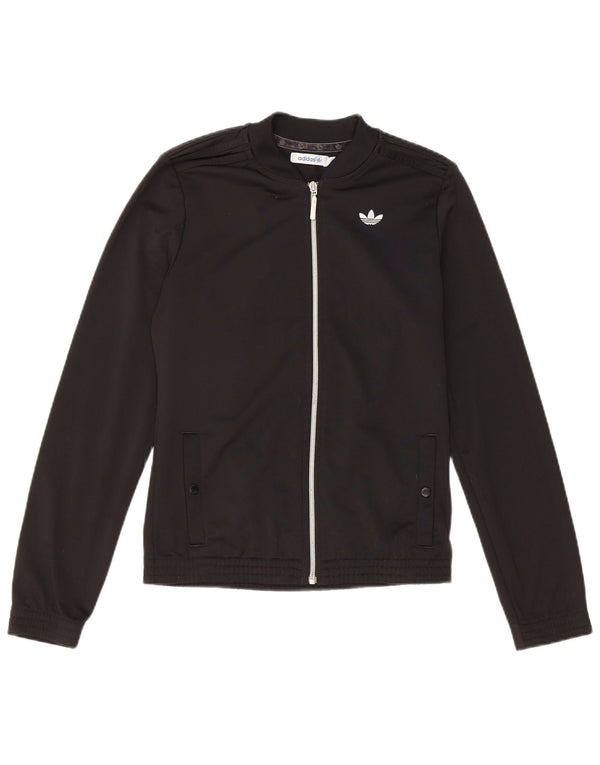 Jachetă de top pentru trening Adidas Regular Fit pentru femei EU 36 Poliester negru mic