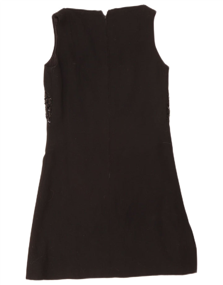 Rochie teacă fără mâneci vintage pentru femei IT 44 Medium Black