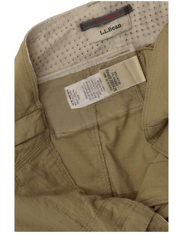 Pantaloni cargo drepti pentru femei L.L.Bean L34 L30 Nailon kaki