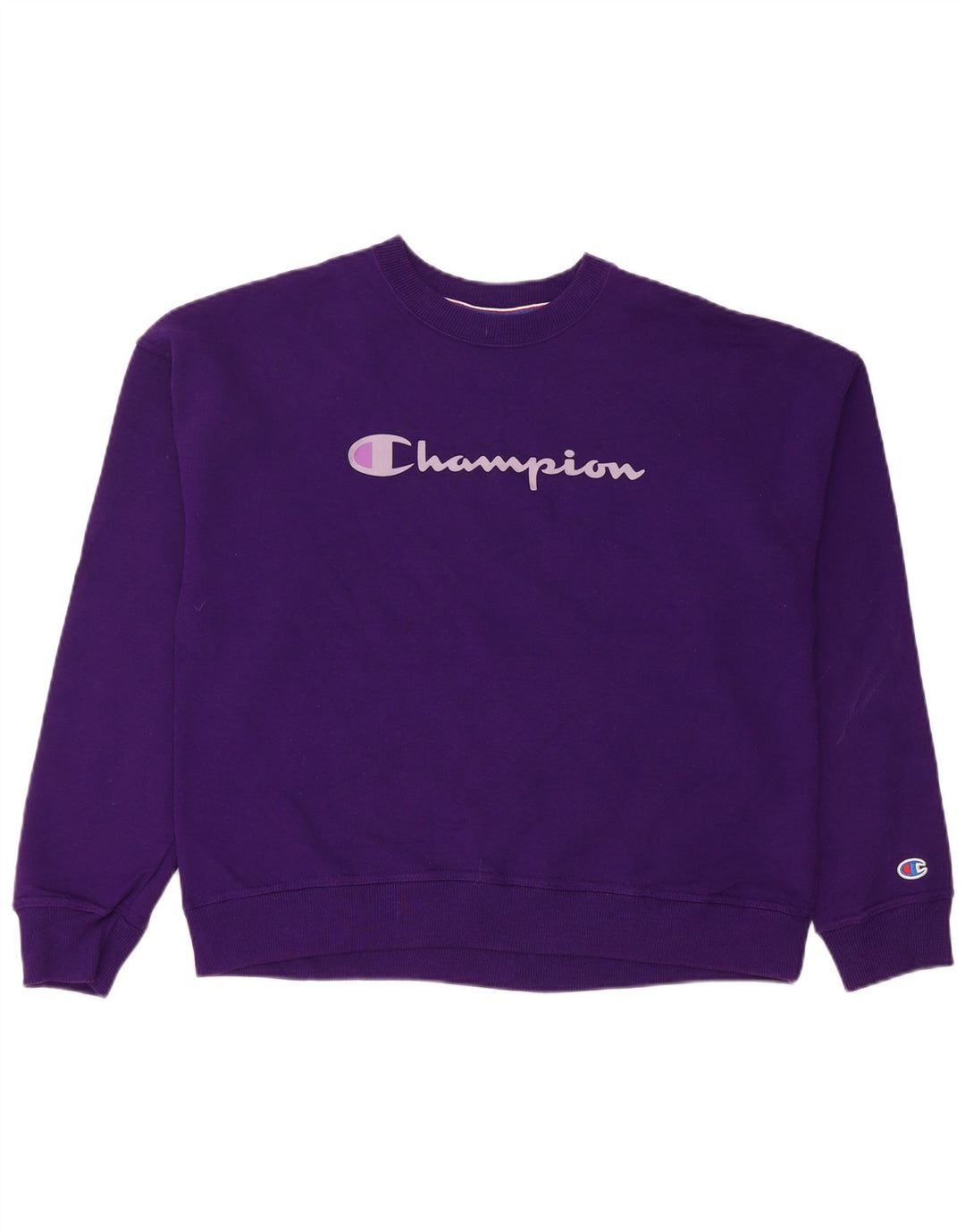 Pulover pentru femei Champion din bumbac violet mediu UK 14
