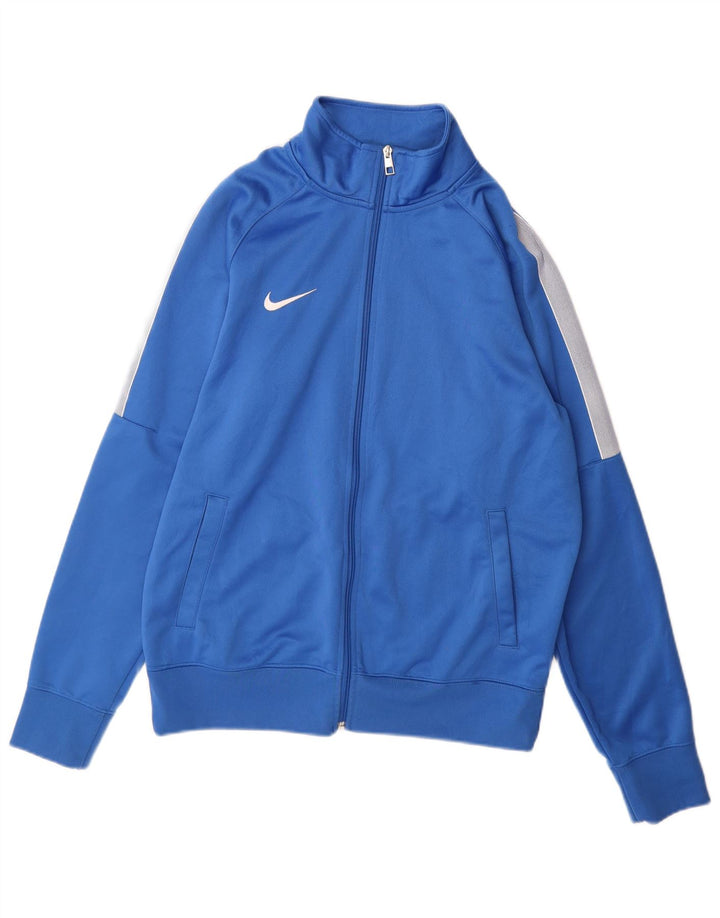 Jachetă de trening pentru bărbați Nike, albastru mediu, poliester bloc de culoare