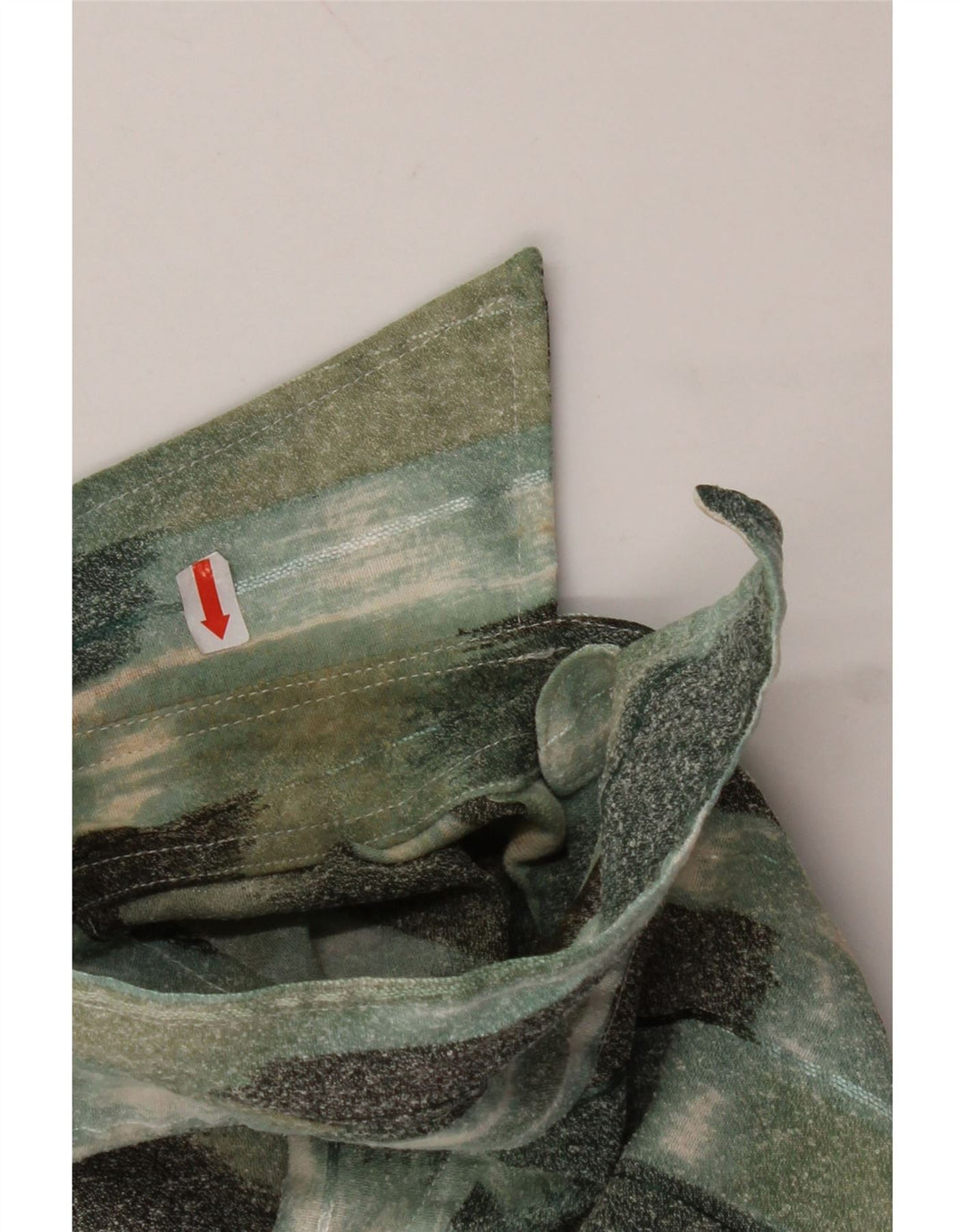 Cămașă cu mânecă scurtă pentru bărbați VINTAGE, mare, verde, geometrică