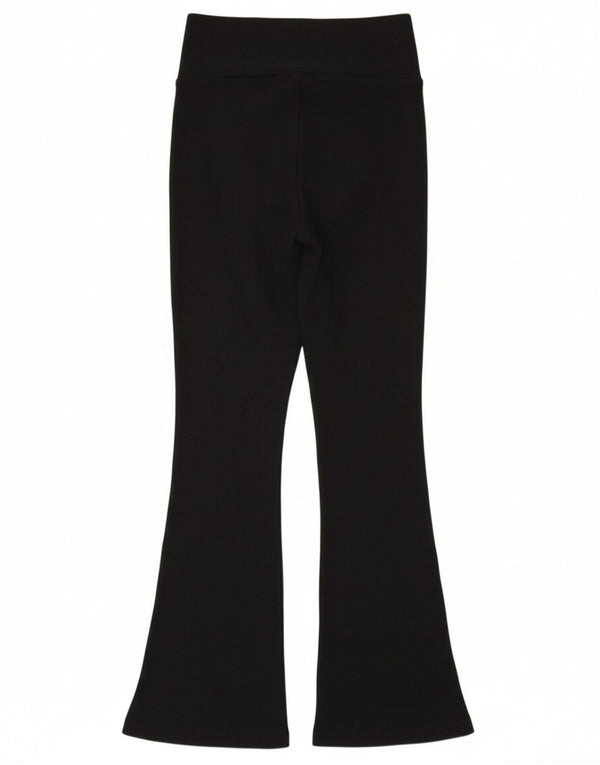 Leggings Flare Adidas pentru femei UK 8/10, bumbac negru mic