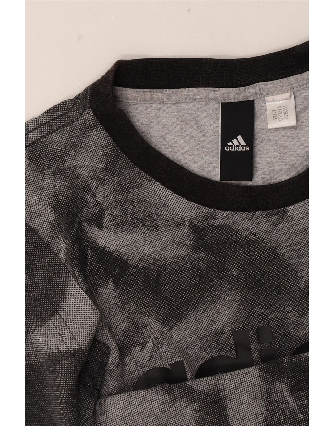 Tricou grafic pentru bărbați ADIDAS Top mic gri Tie Dye