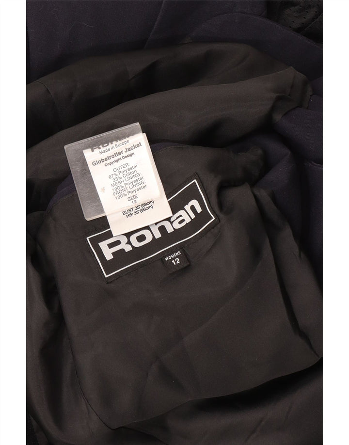 Jachetă Rohan pentru femei, cu 3 nasturi, UK 12 Poliester, albastru bleumarin mediu