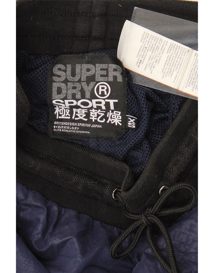 SUPERDRY Pantaloni de trening pentru femei Joggeri UK 6 XS Bleumarin Animal Print
