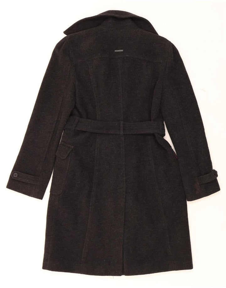 DKNY Womens Overcoat UK 14 Medium Black Wool Vintage Dkny and Second-Hand Dkny from Messina Hembry 