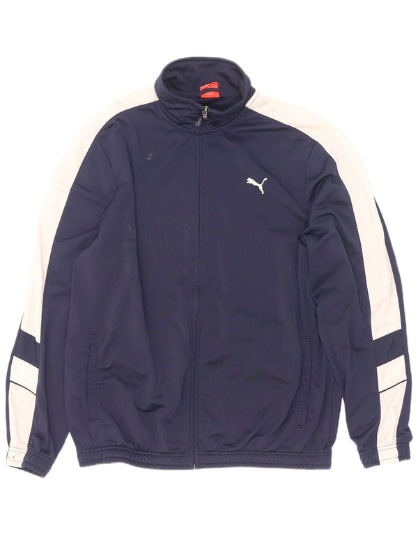 Jachetă de trening pentru bărbați Puma, XL, albastru marin, poliester color bloc