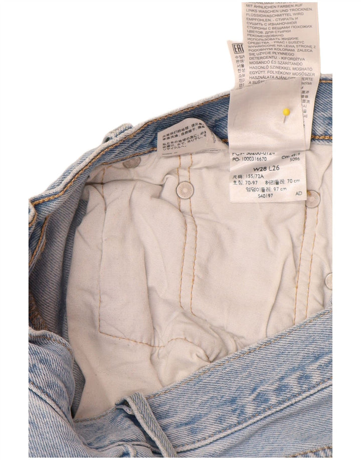 Blugi drepti pentru bărbați LEVI'S 501 W28 L26 Bumbac albastru