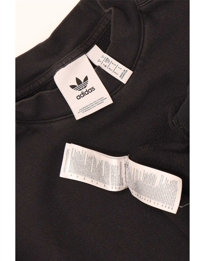 Hanorac grafic pentru bărbați Adidas Jumper mic, negru, bumbac