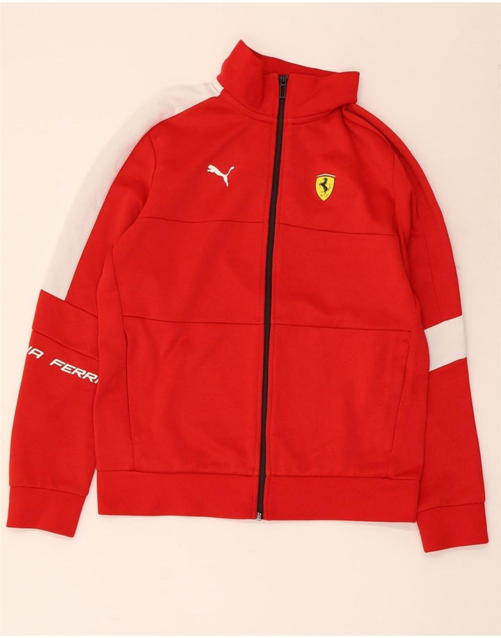 Jachetă de trening PUMA Ferrari pentru femei UK 10, roșu, color block