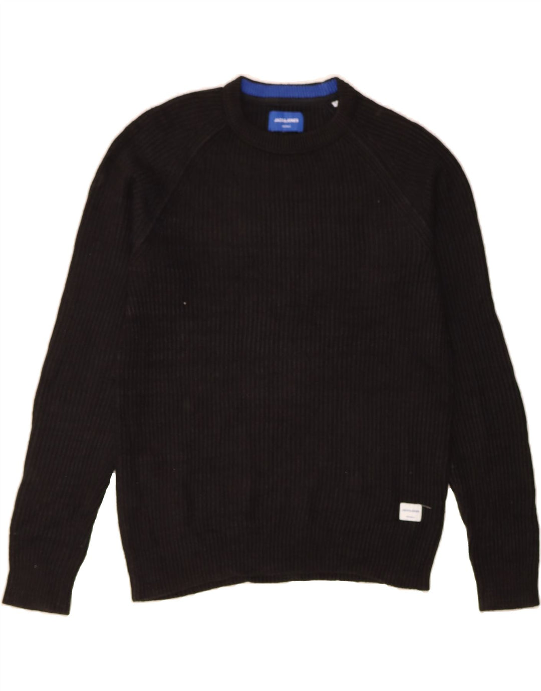 JACK & JONES Mens Crew Neck Jumper Sweater Small Black Vintage Jack & Jones and Second-Hand Jack & Jones from Messina Hembry 