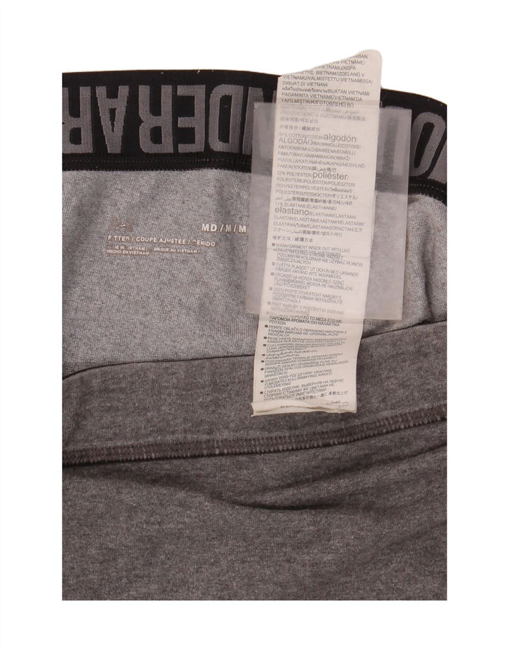 Leggings Capri grafic Under Armour pentru femei UK 14, bumbac gri mediu