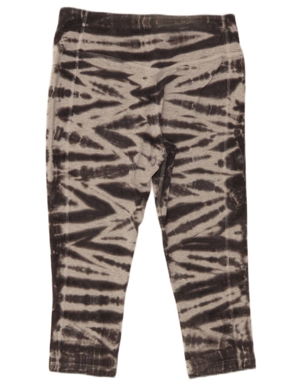 Leggings Capri Nike pentru femei UK 14, gri mediu, bumbac Tie Dye
