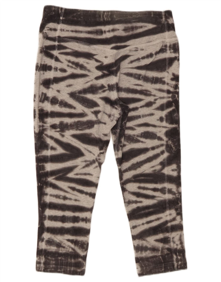 Leggings Capri Nike pentru femei UK 14, gri mediu, bumbac Tie Dye