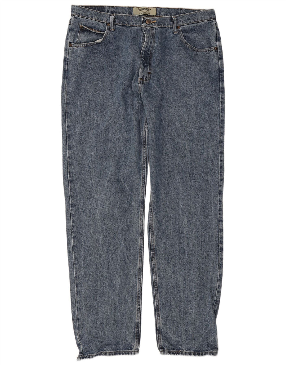 Blugi drepti pentru bărbați Wrangler W38 L34 Bumbac albastru