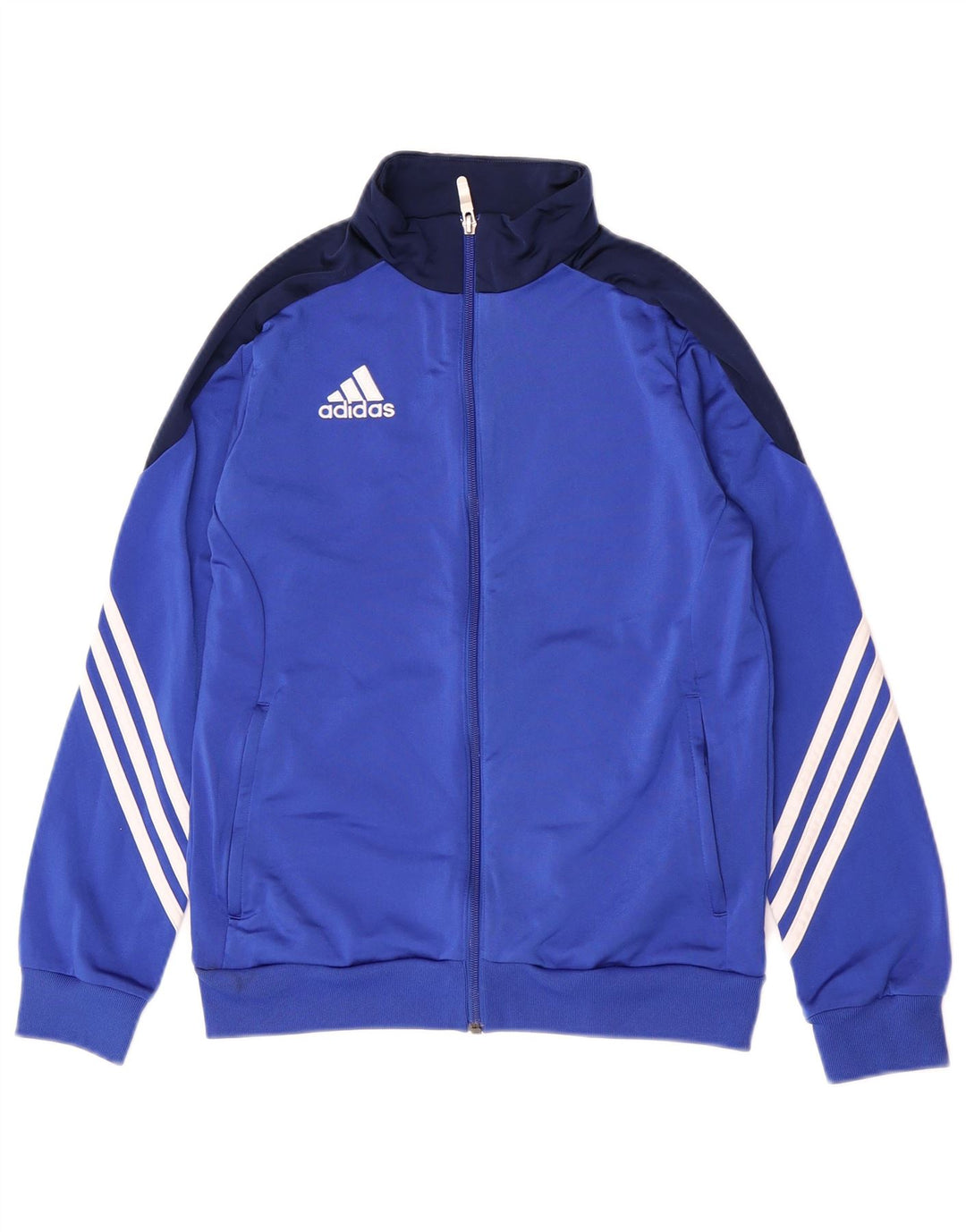 Jachetă de trening pentru băieți Adidas 13-14 ani XL Albastru Poliester color bloc