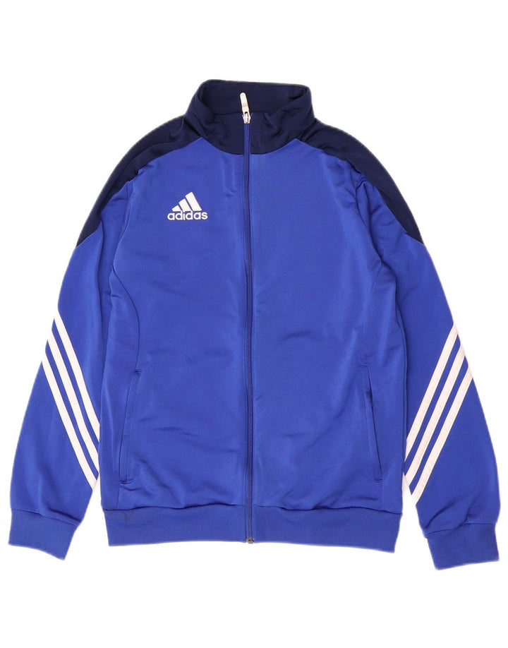 Jachetă de trening pentru băieți Adidas 13-14 ani XL Albastru Poliester color bloc