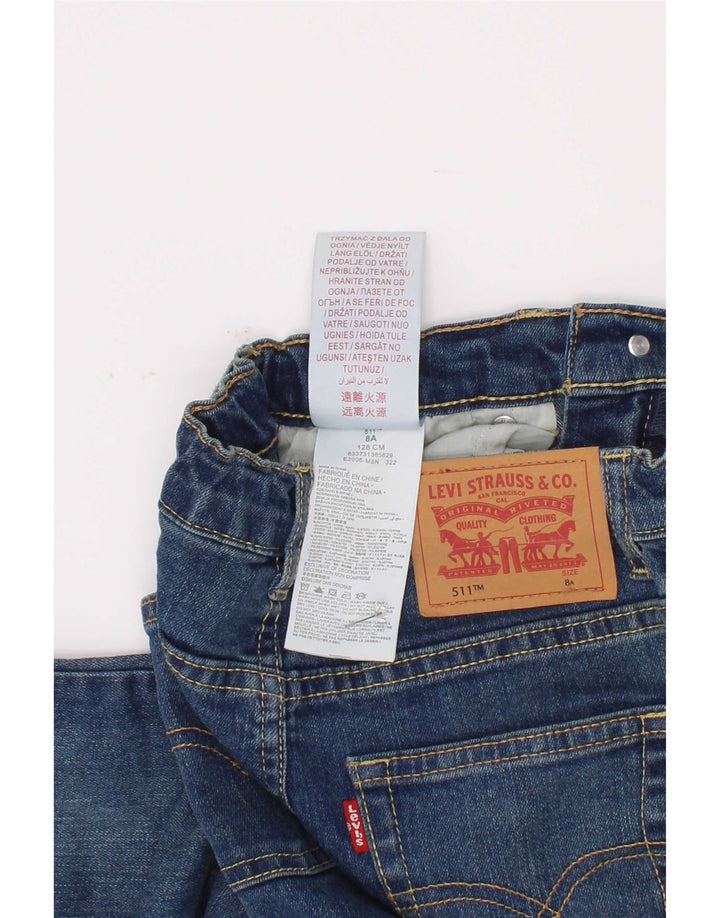 Blugi Levi's Boys 511 Slim 7-8 ani L22 L23 Bumbac albastru