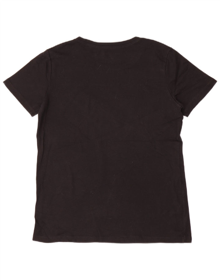 EDDIE BAUER Tricou Top pentru femei UK 18 XL Bumbac negru